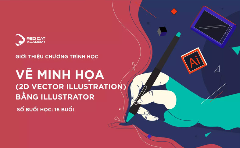 share khoa hoc Ve Minh Hoa 2D Illustration Online Redcatacademy