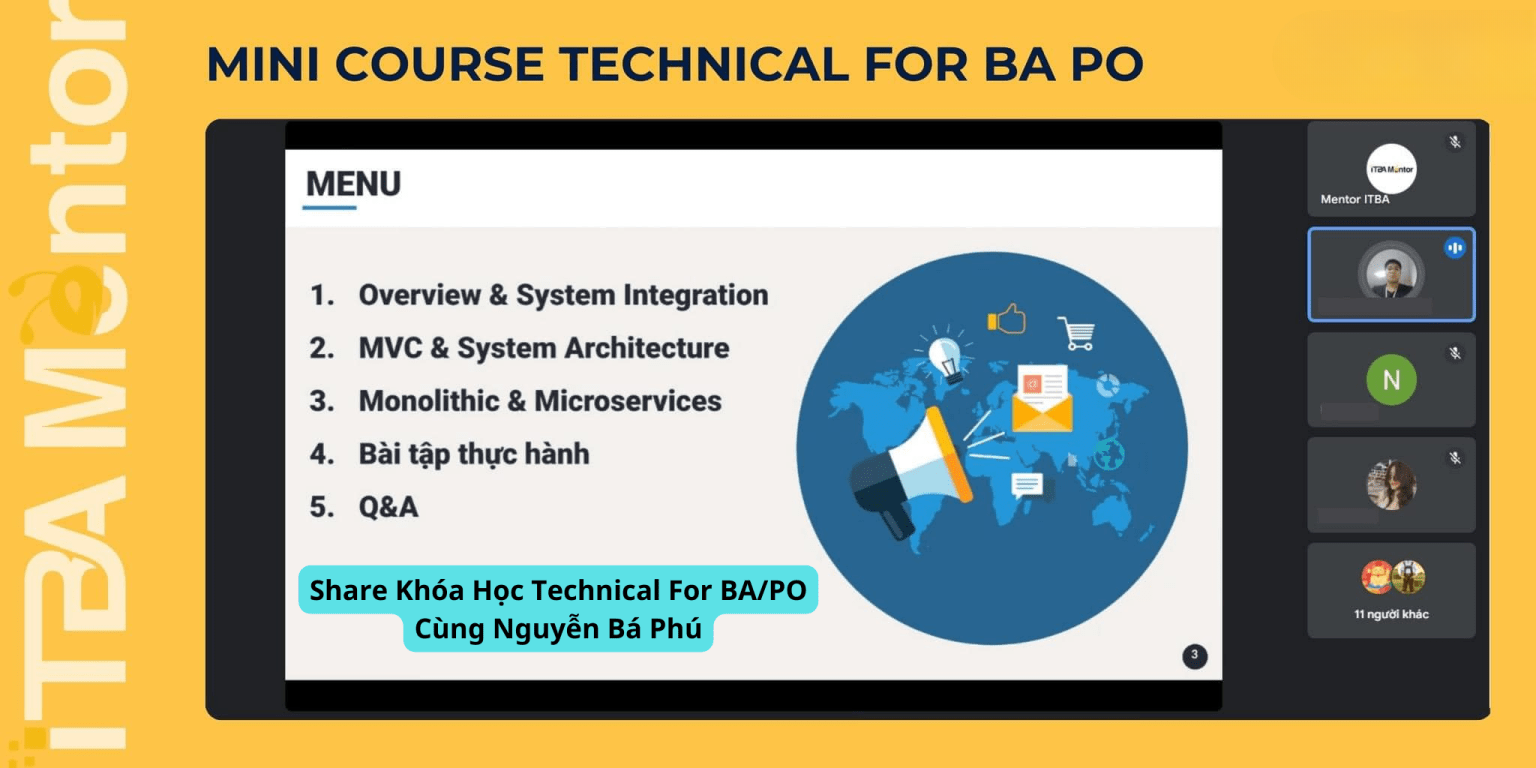 Chia sẻ Khóa Học Technical For BA/PO Cùng Nguyễn Bá Phú 