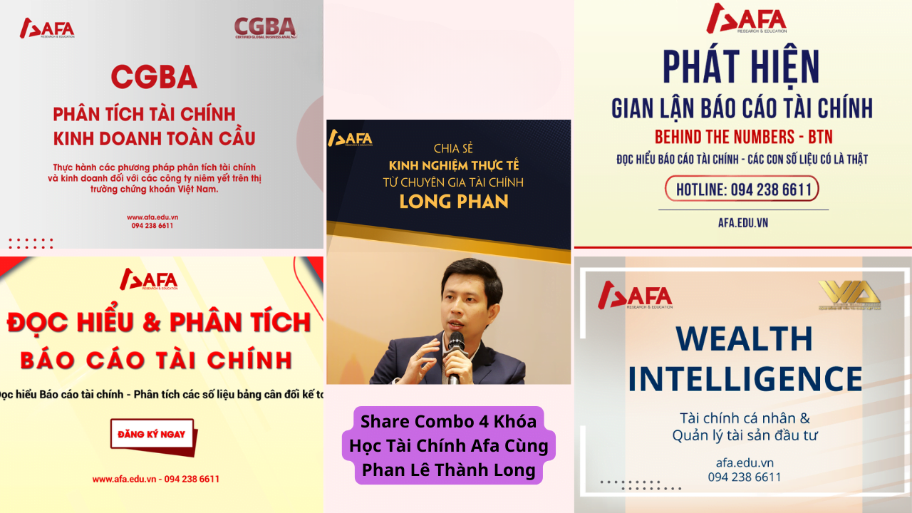 Chia sẻ Combo 4 Khóa Học Tài Chính Afa Cùng Phan Lê Thành Long 