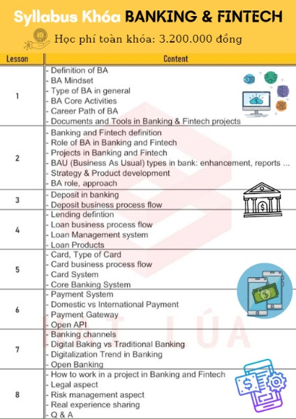 Lộ Trình Học Business Analysis For Banking & Fintech Cùng Hai Lúa