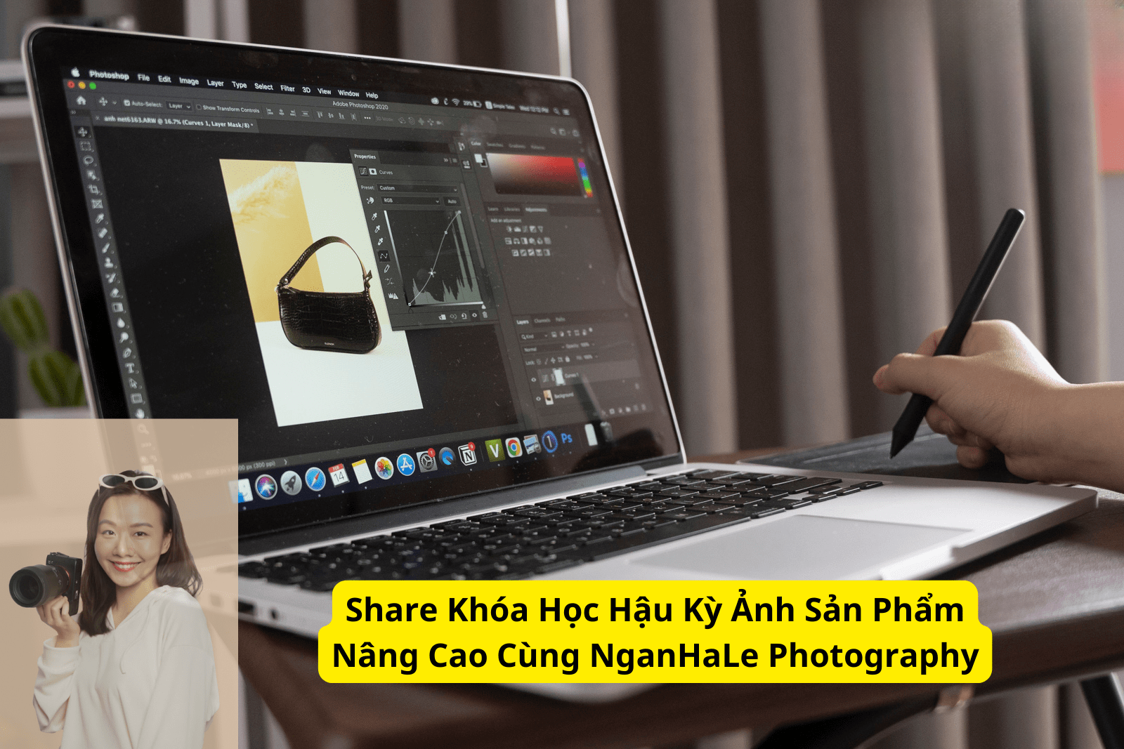 share khóa học hậu kỳ ảnh sản phẩm nâng cao cùng NganHaLe